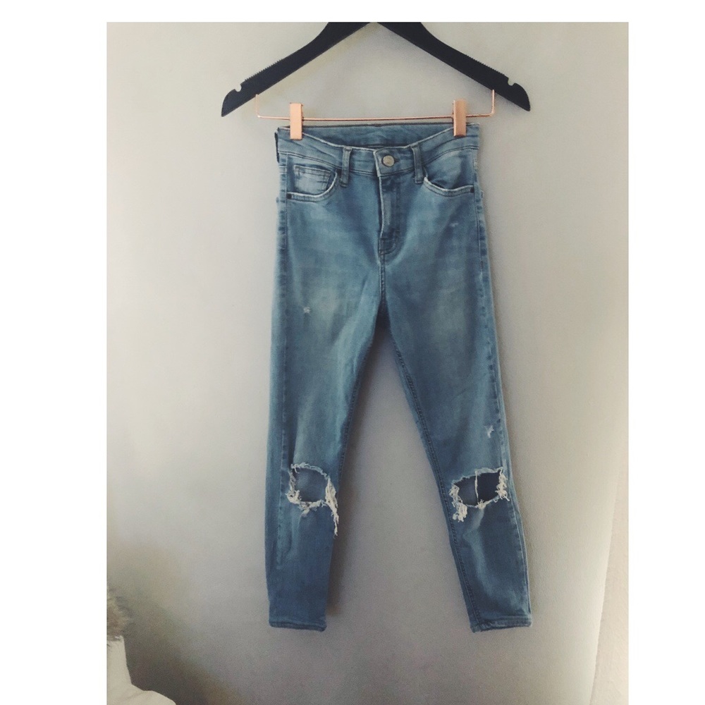 Topshop Leigh ankle skinny jeans size 24